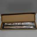 Matte Black Square Drawer Pulls, 2 Pack 12-3/5 Inch Stainless Steel Kitchen Cupboard Handles, 320mm Hole Centers