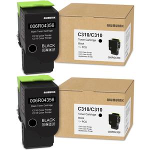 C310 C315 Black Toner Cartridge 2-Pack Replacement for Xerox 006R04356 Toner for C310 C315 C310DNI C315DNI Toner Printer, (3,200 Page-Yield)