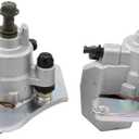Pack of 2 Front Left & Right Brake Caliper w/ Pads for Honda Rancher 420 TRX420 Foreman 500 TRX500 Foreman Rubicon 500 ATV