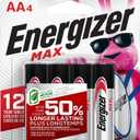 Energizer AA Batteries, MAX Double AA Battery Alkaline, 4 Count