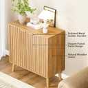 Fluted Storage Cabinet, Buffet Cabinet Sideboard, Modern Accent Cabinet Console Table for Entryway, Living Room, 30.3" W x 13.8" D x 30.6" H