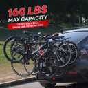 FORWODE 4 Bike Hitch Mount Bike Rack, 160LB Bike Rack Hitch with 2" for Car