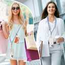 Adjustable Anti-Theft Phone Lanyard Neck & Crossbody Strap with 0.2mm Metal Tab & Comfort-Fit 8mm Rope (Fog Blue)