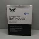 BIGBATBOX Wooden Large Bat House for Outdoors - 2 Chamber, Brown, Fits Up to 75 - Proven Backyard Bat Box Kit Design for Attraction