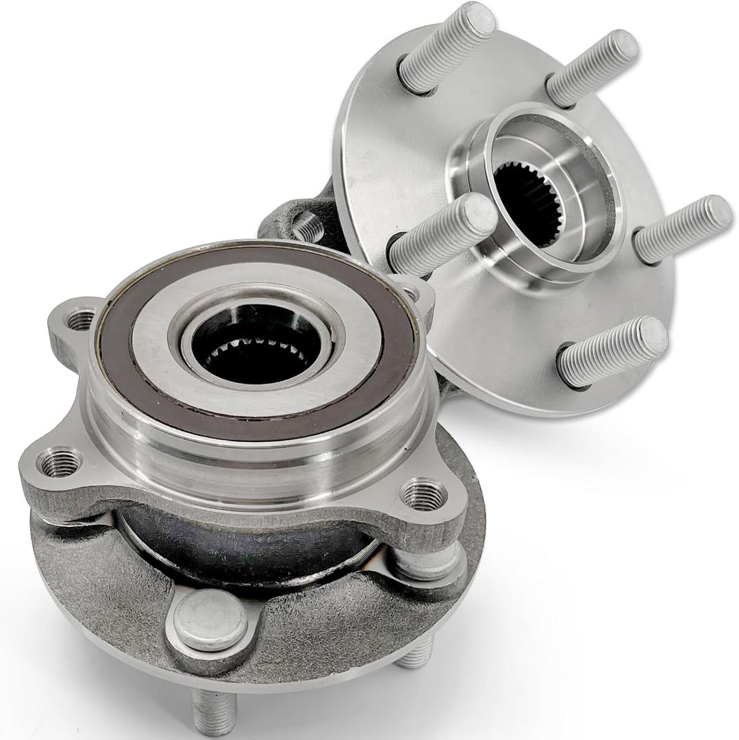 Pair 513287 Front Wheel Bearing Hub Assembly Compatible with Toyota Prius 2010-2015, for Toyota Prius Plug-in 2012-2015, for Lexus CT200H 2011-2017, Hub Bearing 5 Lug (OE Size)