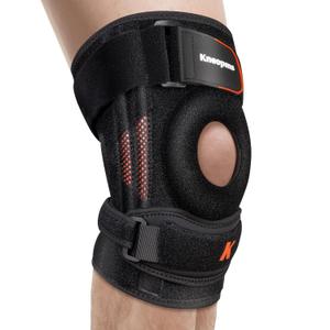 New Upgraded 2-in-1 Professional Knee Brace for Pain Relief,Adjustable Knee Support with Patella Pad & Side Stabilizers, Compression Knee Sleeve for Meniscus Tear, ACL, Joint Pain, Runner, Workout-Men & Women (L/XL)