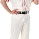 Morph Adult Baseball Costume Men League Coach Outfit Baseball Halloween Costumes For Men (Medium)