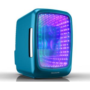 Frigidaire EFMIS179 Gaming Light Up Mini Beverage Refrigerator, Blue