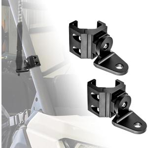 WeiSen 2 PCS UTV Pro-fit Roll Cage Whip Light Mount, 360 Adjustable Flag Mount Compatible with Polaris General Ranger Defender Commander Maverick Sport Trail