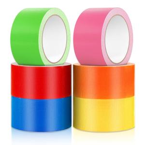 Colored Duct Tape Heavy-Duty Waterproof Duct Tape- Strong Adhesive, Waterproof, Residue-Free, 2 Inches x 15 Yards, for Repairs and Industrial Use (6-Pack)