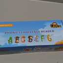 QuTZ Phonics Learning Toy for Preschool Kids  Talking Flash Cards with Sound Machine, Word Blending & Math Games  Educational Reading & Counting Activity Set 4-8 (Blue)