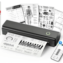 NDYIN Portable Printers Wireless for Travel, N80 Wireless Thermal Printer Bluetooth Inkless Printer Support 8.5" X 11" US Letter & A4, Compatible with iOS, Android, Laptop