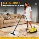 Heavy Duty Steam Cleaner, 1500W High-Temperature Mop with 26 Accessories, 1.4L Portable Tank, Chemical-Free Cleaning for Floors, Tiles, Cars & More, Child Lock for Safety, Easy Operation（Yellow)