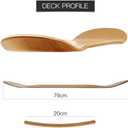 3 PCS Blank Maple Skateboard Decks, 31 x 8 inch 7-Layer Maple Double Tail Skateboard Decks Set of 3