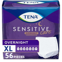 TENA Sensitive Care Overnight Incontinence Underwear for Women, Bladder Control and Postpartum, Extra Large, 56 Count (Waist Size 39in-52in)
