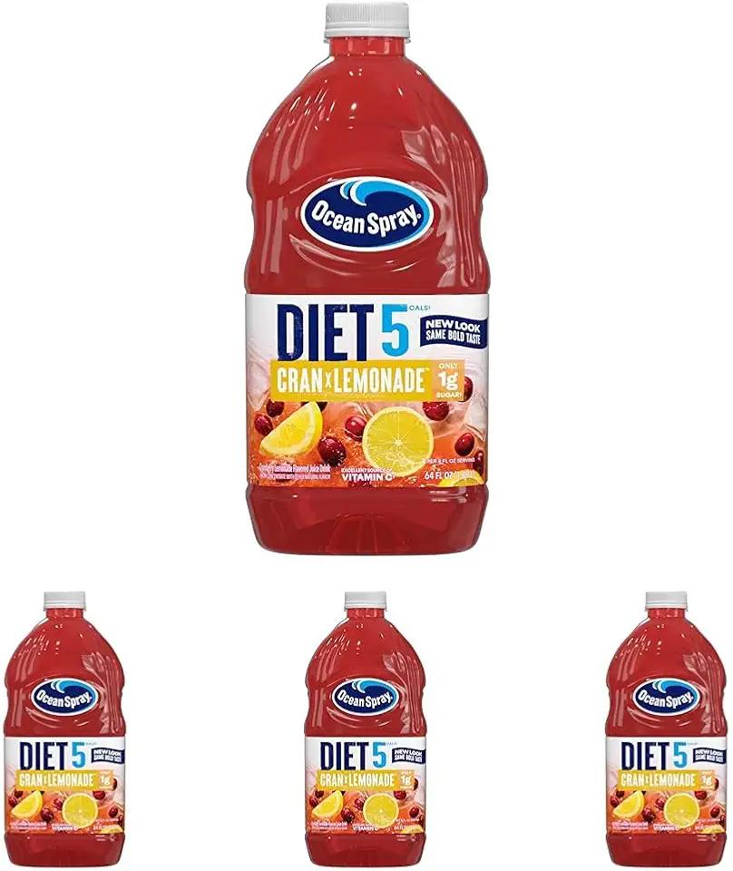 Ocean Spray® Diet Cran-Lemonade™ Cranberry Lemonade Juice Drink, 64 Fl Oz Bottle (Pack of 8) BBD: 03/04/26