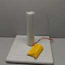 FRUITEAM 24lb Outdoor Square Umbrella Base, 15" Patio Stand, Heavy-Duty Market Table Base (White)