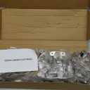 Chibery 20 Pack Frameless Inset Soft Close Concealed European Hinges, Self Closing Satin Nickel, 105 ° Open Angle 4D Adjustment, Speed Control, Clip On, Stainless Steel for Cabinet Door