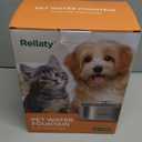 Cat Water Fountain Stainless Steel: 3.2L/108oz Pet Fountain Water Bowl Dog Drinking Dispenser Cat Feeding & Watering Supplies Animal Metal Kitty Spout for Cats Inside with 4 Replacement Filters