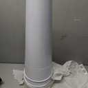 15.5 Inch White Flower Buckets for Cut Flowers with Base, Multi-Purpose Plastic Vase for Flower Display Stand Florist Supplies, Home Wedding Decoration