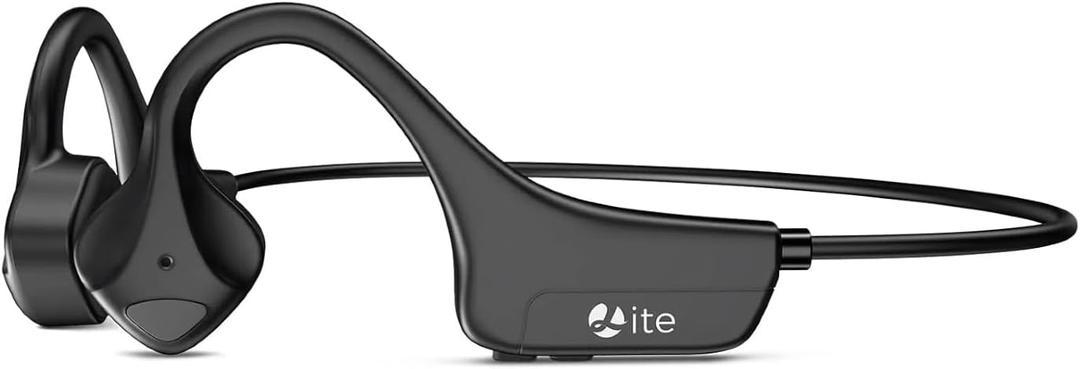 Bone Conduction Headphones Bluetooth Open Ear Headphones with mic Wireless Muitipoint Connection IP65 Waterproof Sports Headsets for Running Cycling and Workouts (Black)