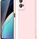 Oakxco for Motorola Moto G 5G 2024 Phone Case/Moto G Play 2024 Case Liquid Silicone, Thin Slim Soft Rubber Gel TPU Plain Simple Cover for Women Girl Cute, Matte Solid Color, Pink Sand