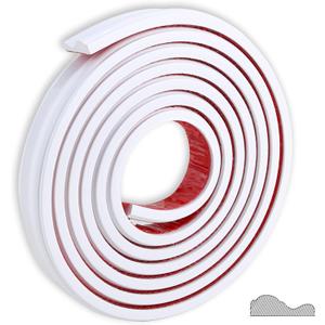 Peel and Stick Chair Rail Molding, Self-Adhesive Wall Trim for Home Decoration & Wall Protection, 3m x 3cm (White)