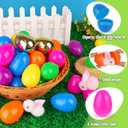 100 PCS 3.1" Fillable Easter Eggs Bulk with 6 Surprise Golden Eggs, Colorful Plastic Easter Egg Empty for Easter Egg Hunt Party Favors Kids Easter Basket Stuffers Fillers Classroom Prizes for Boy Girl