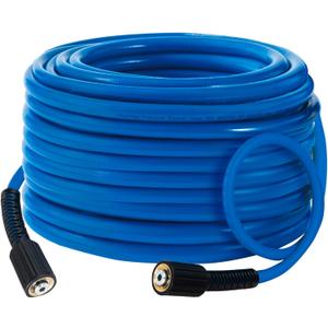 Hourleey Pressure Washer Hose 30 FT, 3600 PSI Flexible Kink Resistant Power Washer Hose Replacement, 1/4" Quick Connect Pressure Hose Extension, Blue