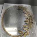 Golden Oval Decorative Flower Frame Mirror 18x24 Wall Mounted High-Definition Glass Mirror,Mirrors