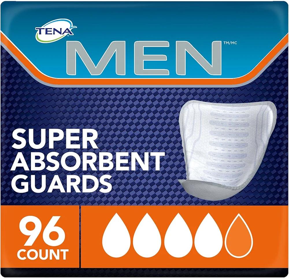 Tena Incontinence Guard for Men, Super Absorbency, 96 Count