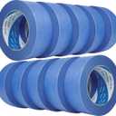 10 Rolls Blue Painters Tape 2 Inch, Bulk Masking Master Tape 60 Yards, Wall Masking Tape No Residue, Multi-Surface Painter's Tape for Wall Painting Edge Treatment DIY Crafts,600 Yards Totally