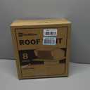 Removable Roof Vents 8 Inch, Hon&Guan Roof Vent Cap Galvanized Steel Bathroom 8 Roof Exhaust Vent for Ventilation System-with Damper, Black.