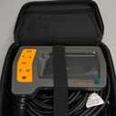 Triple Lens Sewer Inspection Camera, 50FT Semi-Rigid Cable, 5" IPS Screen Industrial Borescope, IP67 Pipe Snake Camera, 32G Storage Card, Carrying Case