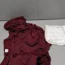 HEYWEAN Full Body Dog Diaper with a Puppy Nappies Physiological Dog Surgery Recovery Suit for Male Female Dogs (WineRed)