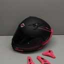 HAX Obsidian Pro Full Face Dual Visor Adult Motorcycle Helmet for Motorbike Street Bike with Pinlock Ready DOT Approved Matte Pink M