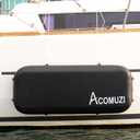 60"/120" Heavy-Duty Boat Bumpers for Docking, Thick Drop Stitch PVC Inflatable Boat Fenders for Docking, Large Dock Bumpers for Yacht Fishing Boat Pontoon Boat (60"*23"*8", Black)
