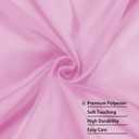 OWENIE Sheer Pink Curtains, Sheer Curtains 84 inch Length 2 Panels Set, Rod Pocket Voile Fimly Sheer Drapes for Living Room/Bedroom, 2pcs, Each 42" W x 84" L