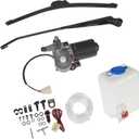 12V Electric Motor Windshield Wiper with Washer Pump Kit Replacement for Polaris Ranger RZR 570 800 900 1000 Turbo Replacement for Can Am X3 Replacement for Honda Pioneer
