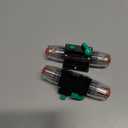 X AUTOHAUX 2 Pcs DC 12V- 48V 10Amp Car Circuit Breaker with Manual Reset Inline Fuse Holder Protector Black Green