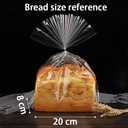 Clear Bread Bags with Ties 11'x14'', 100 Reusable Plastic Bags for Homemade Bread, Cellophane Storage Wrap for Sourdough,Loaf,Cookies,Candy or Party Favors