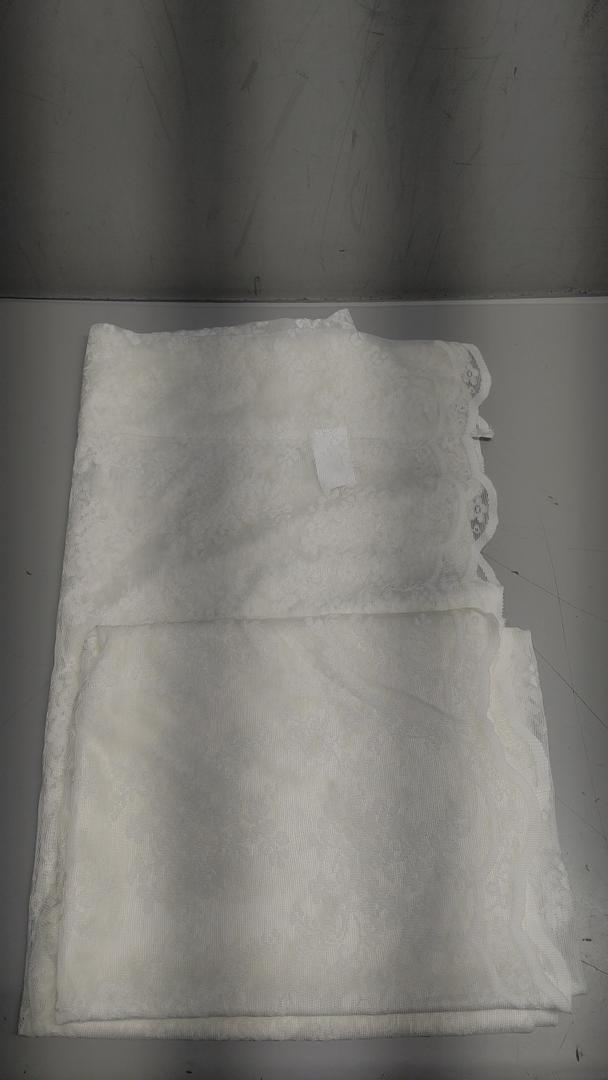 Lace Curtains panel set Ivory 52"x84"