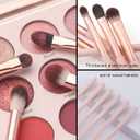 2 x Eye Makeup Brush Set, 6 Pcs Professional Blending Eyeshadow Makeup Brushes for Concealer Eyebrows Eyeliner, Soft Hairs & Wood Handle