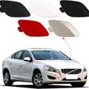 Front Bumper Tow Hook Cover Towing Eye Cap Fit for Volvo S60 2011 2012 2013 30795007 39802519 (Snow White, Right Passenger Side)