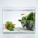Ultra Clear Glass Aquarium Thickened Large Fish Tank -Suitable for High-end Fish Enthusiasts (5.5 Gallon, Tank)