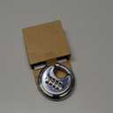 DAYGOS 4 Digit Combination Disc Padlock with Hardened Steel Keyless Heavy Duty Combo Lock for Sheds,Fence,Storage Unit,Trailer,Moving Cube(3/8-in Shackle) (Silver)