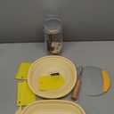 JOCXSPI Silicone Sourdough Starter Kit, Upgraded & Thickened 9" Round & 10" Oval Banneton Bread Proofing Basket, Foldable, Non-Stick Sourdough Basket with Bread Sling & Baking Supplies Tools (Yellow)