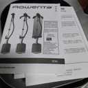 Rowenta Prostyle Full Size Steamer for Clothes with Screen, 63 Inch, 51oz water tank capacity, Flat Surface Included For Easier Steaming, 1500 Watts, Ironing, Fabric Steamer, Garment Steamer IS3440