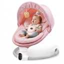 Baby Swing for Infants - Electric Baby Rocker with Exclusive App Function, Upgraded 5 Point Harness, Bluetooth Support, 10 Preset Lullabies and 5 Speeds, Portable Swing for Baby Boy GirlPink