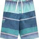 Kanu Surf Boys Yolo Quick Dry UPF 50+ Beach Swim Trunk (10-12, Sandbar Blue/Green)